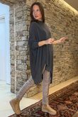 Paloma Oversized Grunge Knit Charcoal